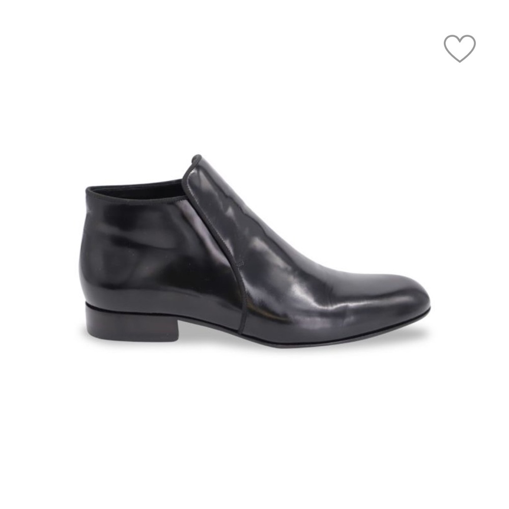 Celine Ankle Boots In Black Leather Boots